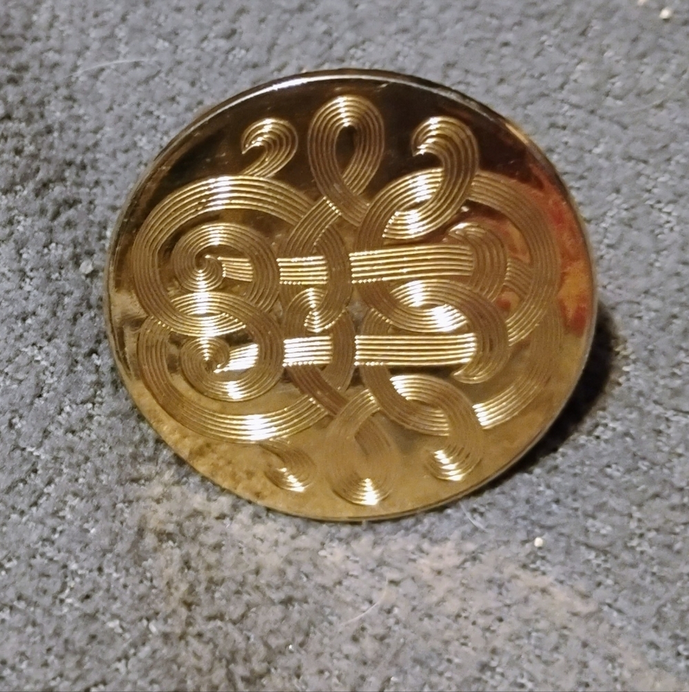 Vintage Gold Tone Scarf Clip